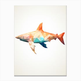 Minimalist Shark Shape 13 Canvas Print