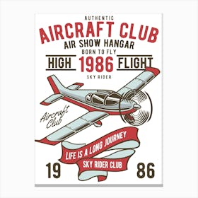 Aircraft Club 1 Canvas Print