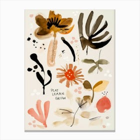 Play Learn Grow Canvas Print