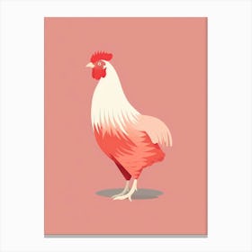 Minimalist Chicken 2 Illustration Canvas Print