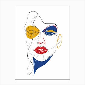 Face Of A Woman 31 Canvas Print