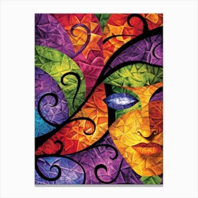 Colorful Face Canvas Print