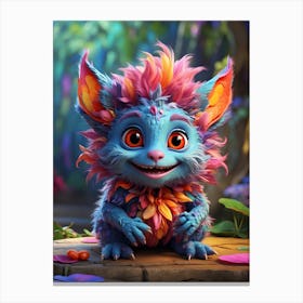 Colorful Troll 3 Canvas Print