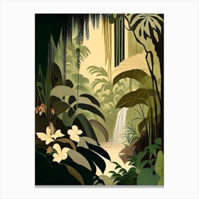 Hidden Paradise Jungle 2 Rousseau Inspired Canvas Print