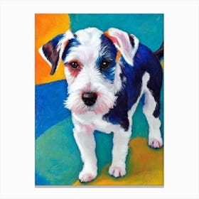 Biewer Terrier 2 Fauvist Style dog Canvas Print
