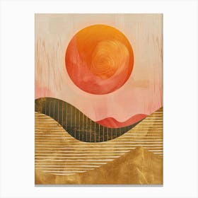 Sunset In The Desert 6 Canvas Print