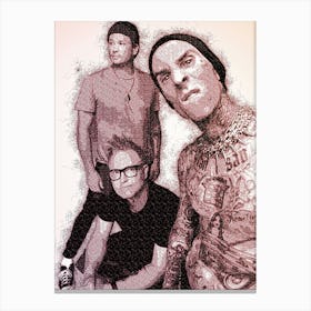 Art Of Blink 182 Scribble Canvas Print