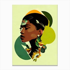 African Portrait Collage Canvas Print