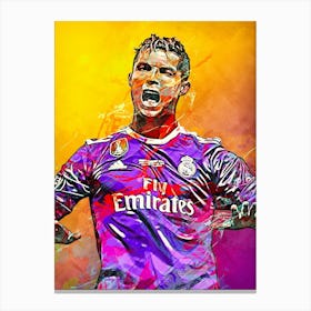 Cristiano Ronaldo Real Madrid 8 Canvas Print