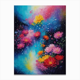 Rain Of Flowers Canvas Print