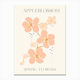 Apple Blossom Spring Flowers Canvas Print