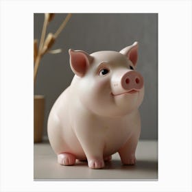 Pig Bank Canvas Print