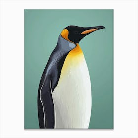 Emperor Penguin Isabela Island Minimalist Illustration 1 Canvas Print