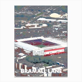 Bramall Lane, Sheffield, Stadium, Football, Art, Soccer, Wall Print, Art Print Canvas Print
