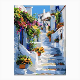 Greece Painting 10 Canvas Print