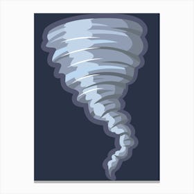 Tornado Vector Illustration Canvas Print