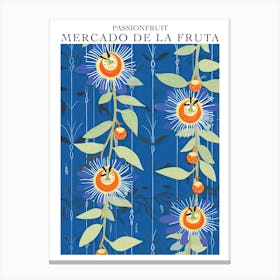 Mercado De La Fruta Passionfruit Illustration 3 Poster Canvas Print