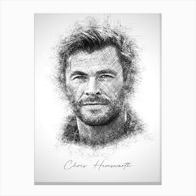 Chris Hemsworth Canvas Print