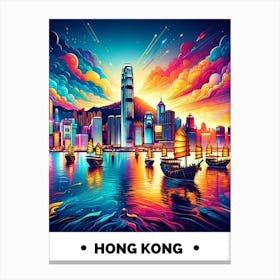 Hong Kong Skyline Canvas Print