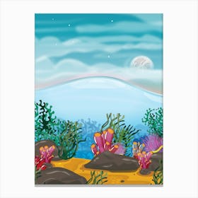 Underwater Seascape Canvas Print