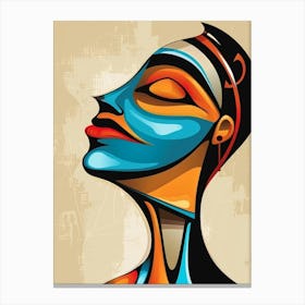 African Woman Portrait 15 Canvas Print