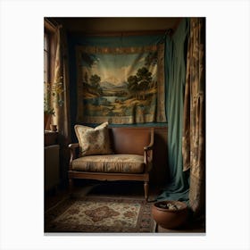 Room With A Tapestry Canvas Print