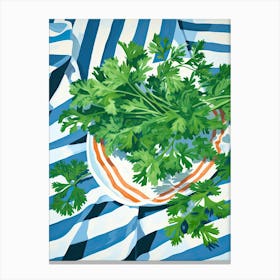 Parsley Summer Illustration 3 Canvas Print