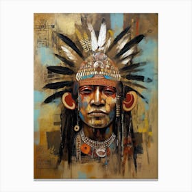 Soulful Echoes: Capturing the Heartbeat of Natives Canvas Print