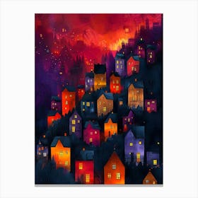 Night In The City 3 Canvas Print