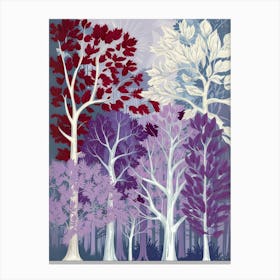 Trees In The Forest Canvas Print