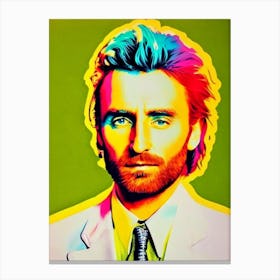 David Guetta Colourful Pop Art Canvas Print