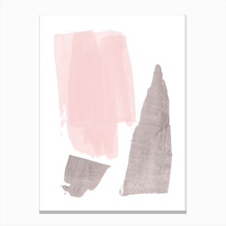 Pink Grey Canvas Print