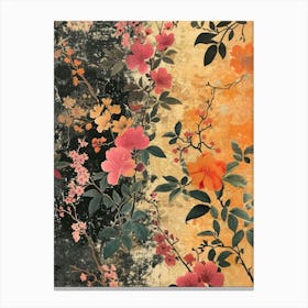 Great Japan  Hokusai Botanical Japanese 9 Canvas Print