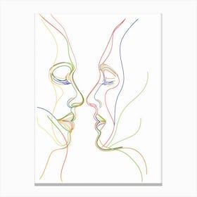 Line Art Intricate Simplicity 8 Canvas Print