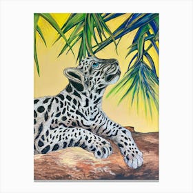 Leopard In The Jungle 1 Canvas Print