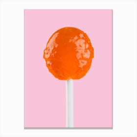 Orange Lollipop Canvas Print
