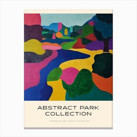 Abstract Park Collection Poster Parque Del Este Caracas Venezuela 2 Canvas Print