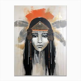 Tribal Dreamscape, Native American Canvas Print