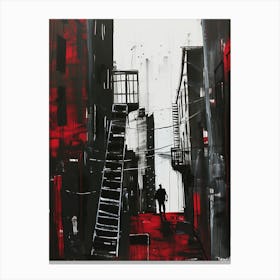 Red And Black Canvas Print