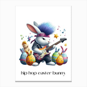 Easter bunny hip hop.kids rooms.nursery rooms.gifts for kids.10 Canvas Print