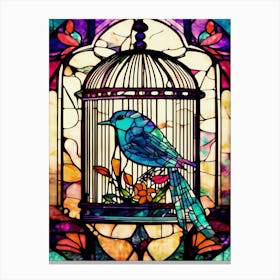 Bird In A Cage Canvas Print