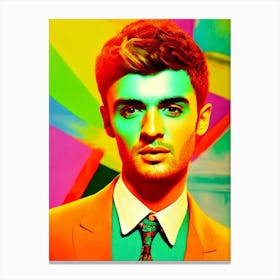 The Wanted 2 Colourful Pop Art Canvas Print