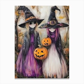 Two Witches Canvas Print