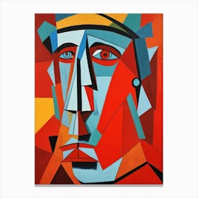 Abstract Portrait Of A Man Canvas Print