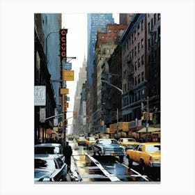 New York City Taxis 2 Canvas Print