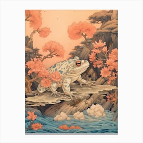 Vintage Japanese Toad 2 Canvas Print