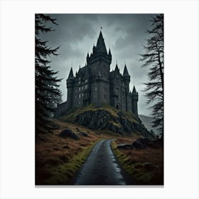 Scottish Castle The Eternal Night of the Citadel Canvas Print