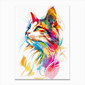 Colorful Cat Canvas Print