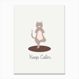 Keep Calm Canvas Print