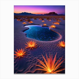 Mirage Of The Enchanted Desert V3 Canvas Print